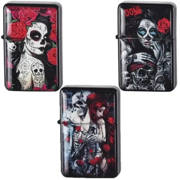ACCENDINO ANTIVENTO A PIETRA GIRL&SKULL CHAMP