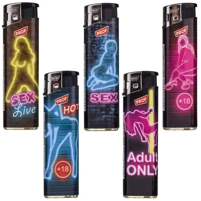 ACCENDINO ELETTRICO NEON SEX PROF