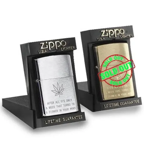 ACCENDINO ZIPPO CON FOGLIA 110 mm