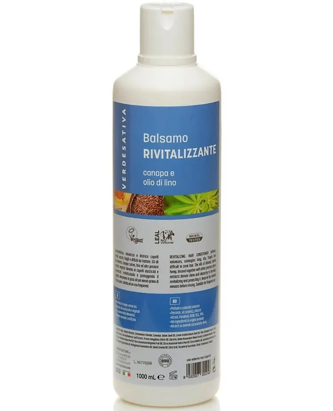 BALSAMO CANAPA E OLIO DI LINO RIVITALIZZANTE E VOLUMINIZZANTE 200 ml VERDESATIVA