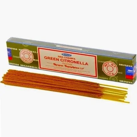 BASTONCINI DI INCENSO ALLA CITRONELLA VERDE SATYA 12x15g