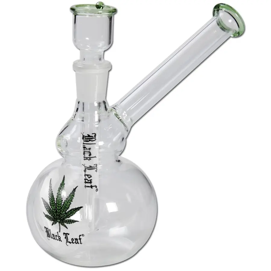 BONG BLACK LEAF H:150 mm SG:14 Ø:16/75mm