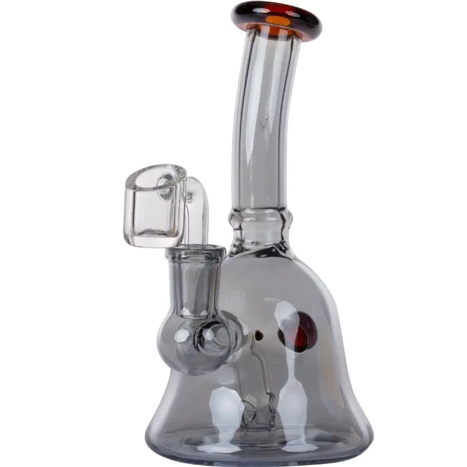 BONG CLEAR BUBBLER LIMITED EDITION H:16cm SG:14.5mm AMSTERDAM