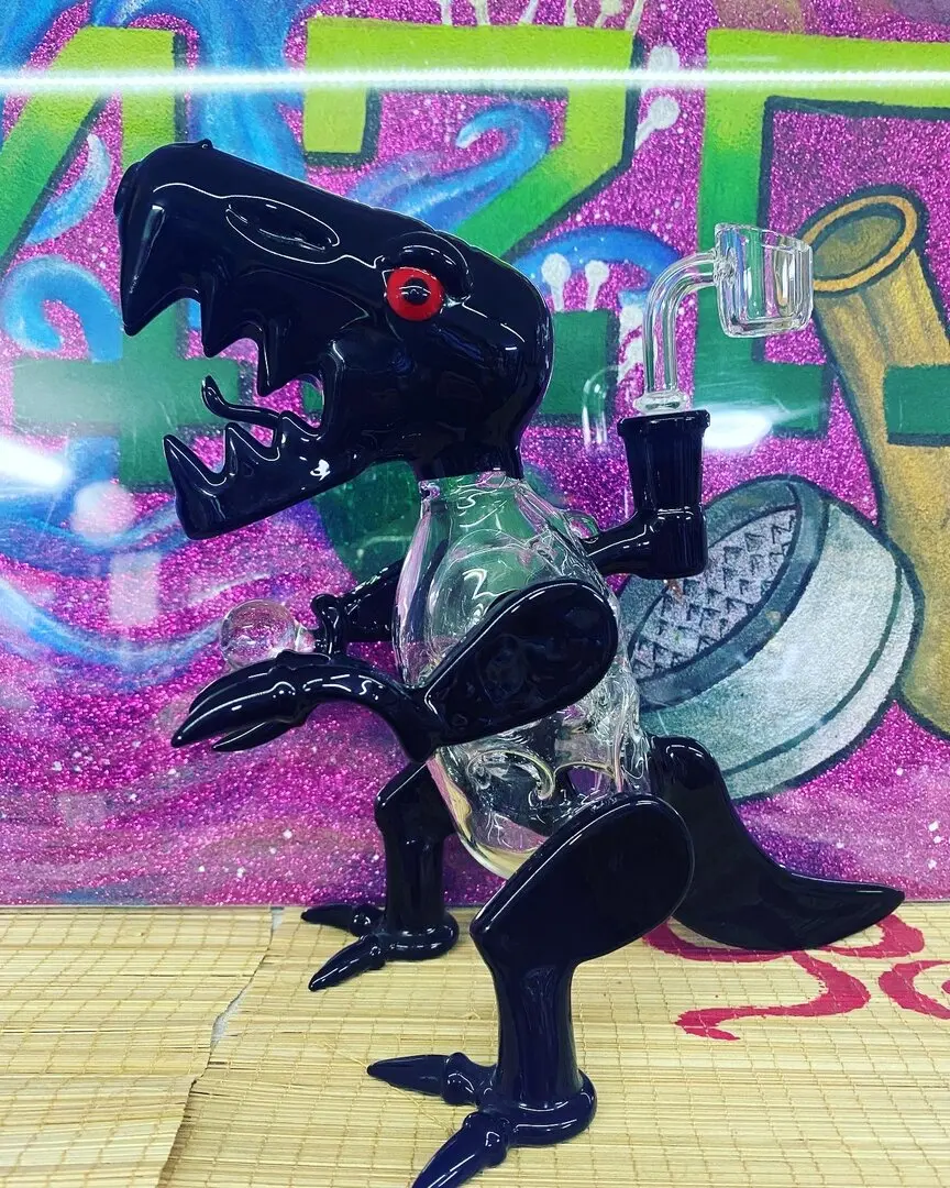 BONG DINOSAURO IN VETRO