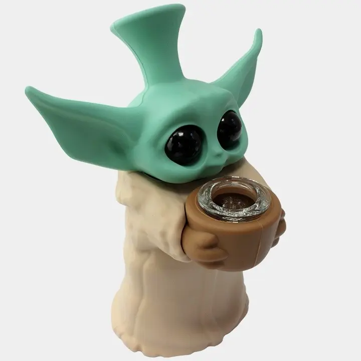 BONG IN SILICONE BABY YODA 15,5cm