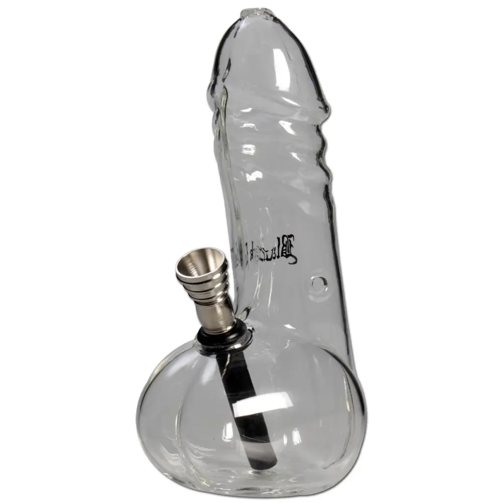 BONG IN VETRO DÖDEL BLACK LEAF 