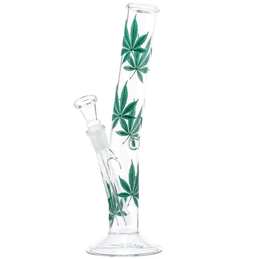 BONG IN VETRO MULTI LEAF HANGOVER H:26cm Ø:32mm Socket:14.5mm LEAF