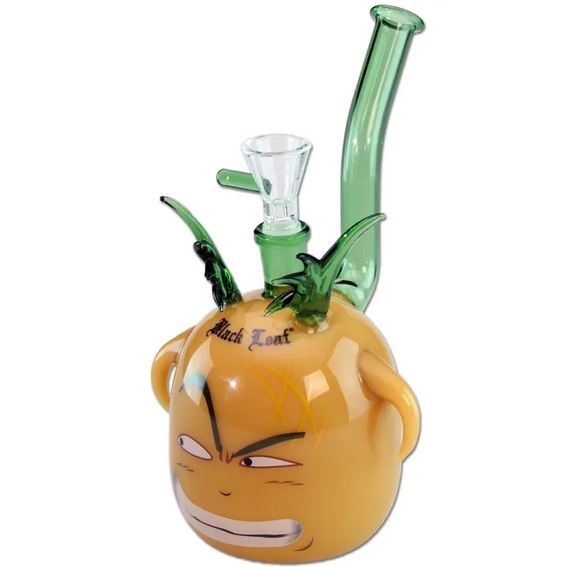 BONG PERCOLATOR GRUMPY BLACK LEAF 