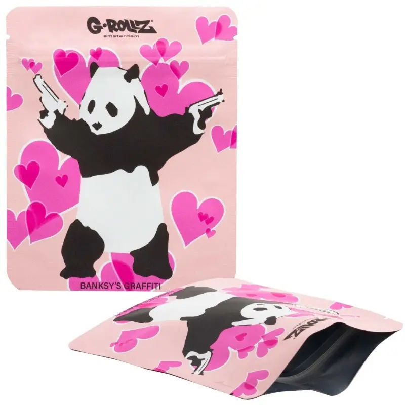 BUSTA ANTIODORE PANDA GUNNIN GRAFFITI BANKSY 100x125mm G-ROLLZ 