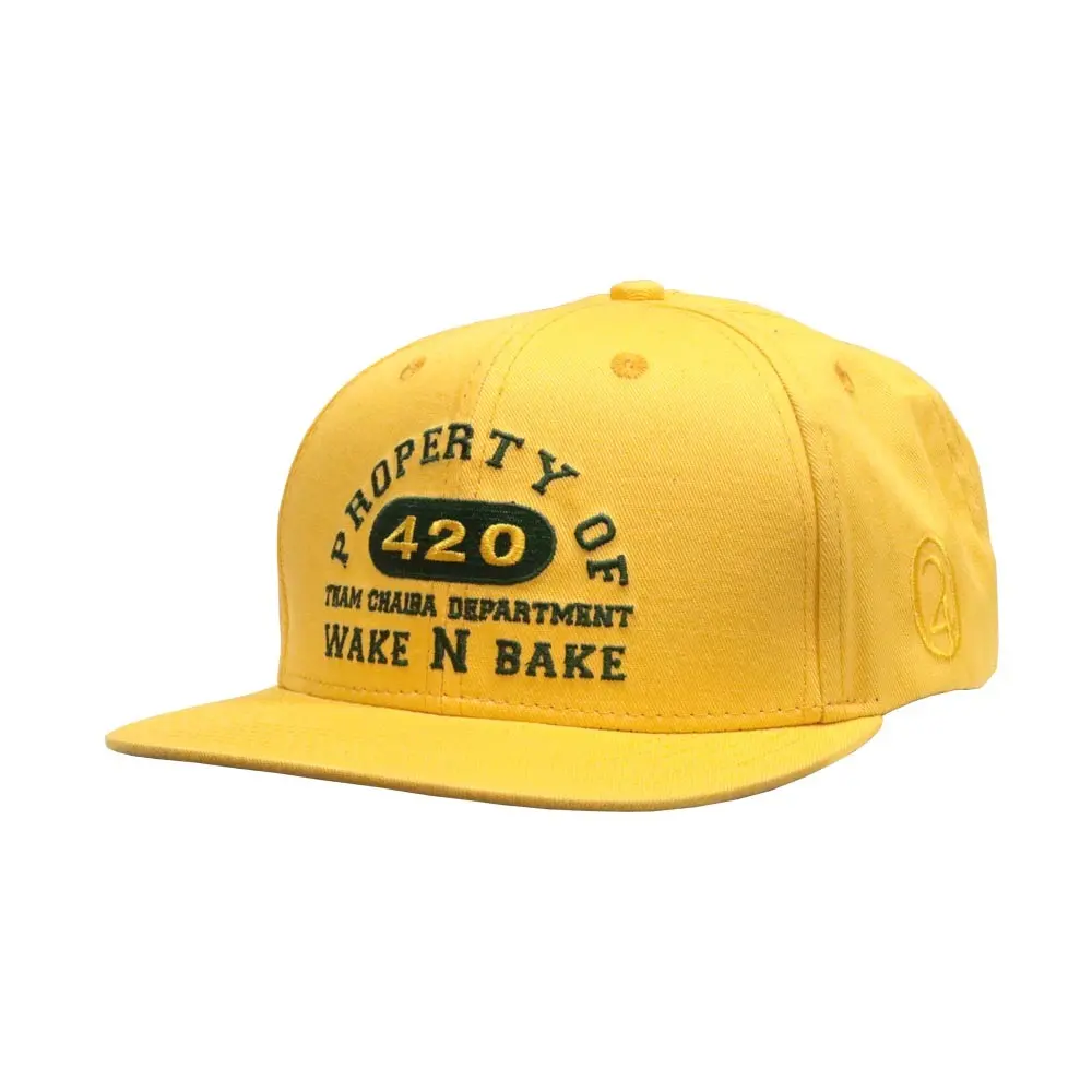 CAPPELLINO GIALLO CON VISIERA  "CHAIBA WAKE & BAKE" 420