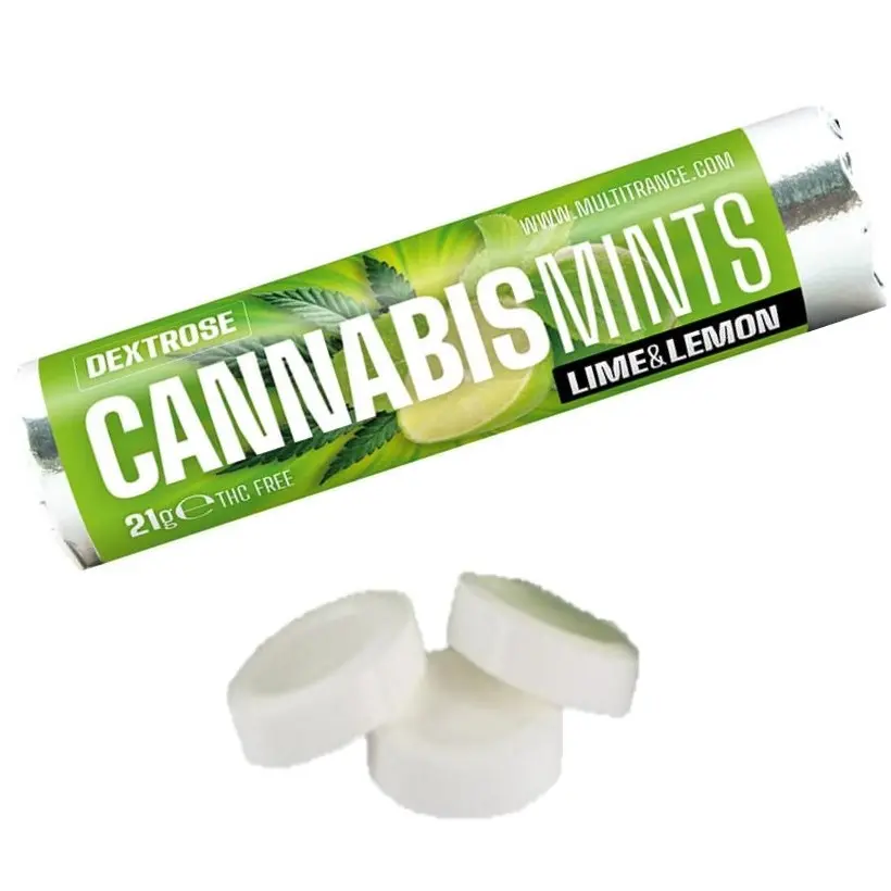 CARAMELLE AL DESTROSIO GUSTO CANNABIS E LIME MULTITRANCE