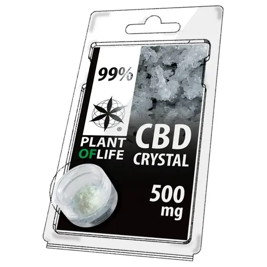 CRYSTAL CBD 99%  500 mg PLANT OF LIFE