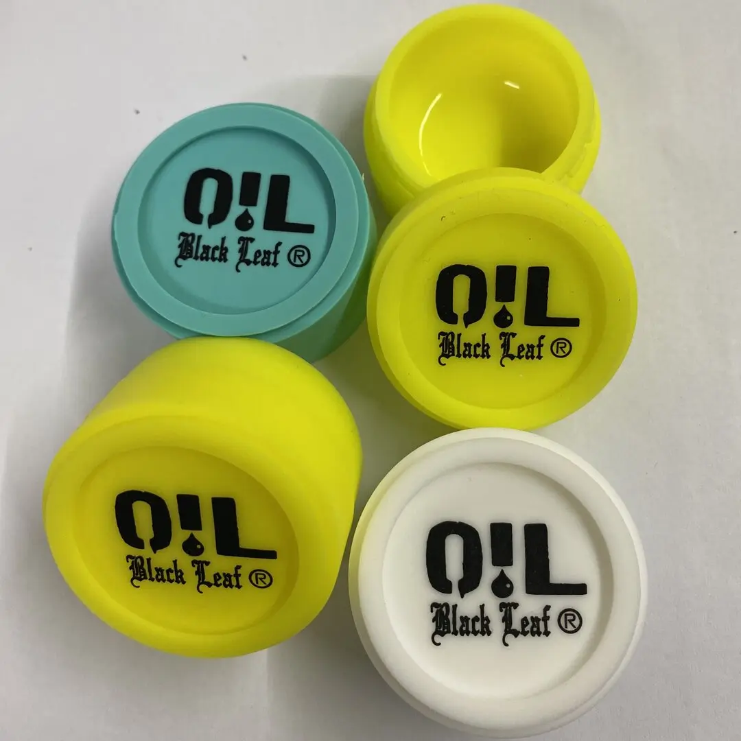 CONTENITORE IN SILICONE OIL BLACK LEAF 15ml