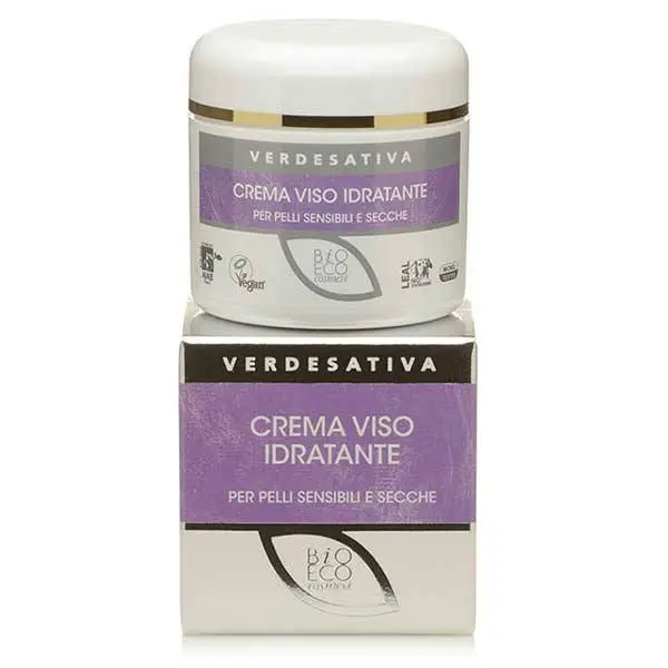 CREMA VISO IDRATANTE PER PELLI SENSIBILI E SECCHE BIOATTIVA ML 50 - VERDESATIVA