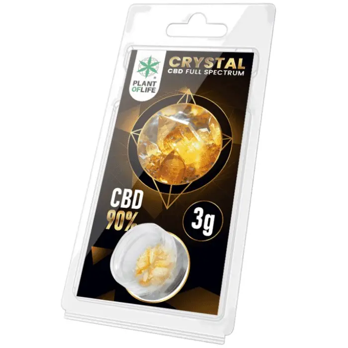 CRISTALLO DISTILLATO DI CBD AL 90% FULL SPECTRUM 3 gr