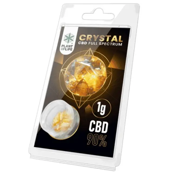 CRISTALLO DISTILLATO DI CBD AL 90% FULL SPECTRUM 1 gr