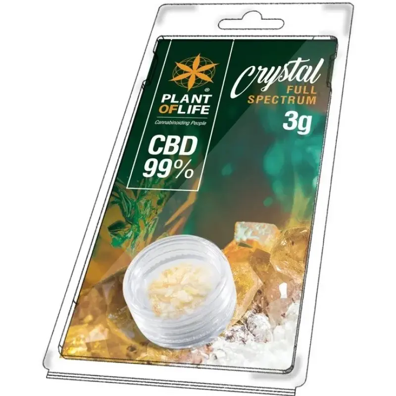 CRISTALLO DISTILLATO DI CBD AL 99% FULL SPECTRUM 3 gr