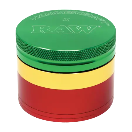 GRINDER ALLUMINIO 50 mm 4 Parti RASTA HAMMERCRAFT X RAW