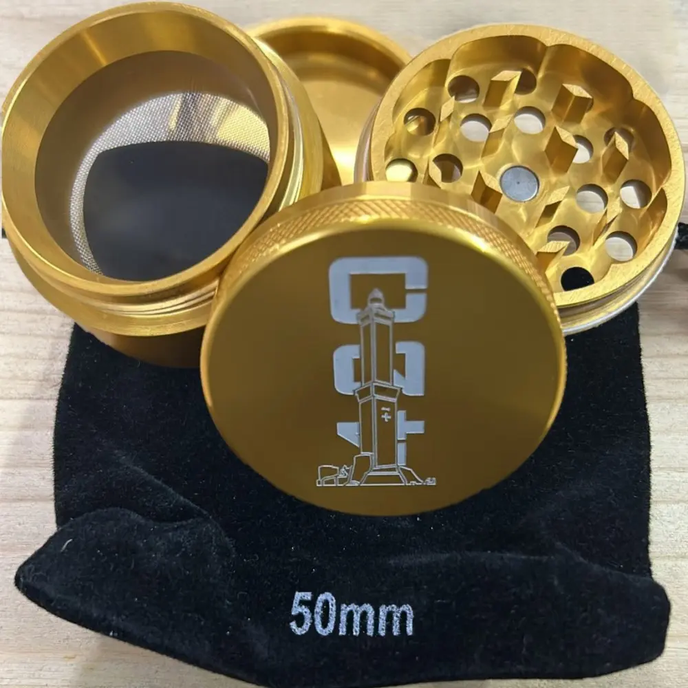 GRINDER 420 GENOVA LANTERNA IN ALLUMINIO 4 Parti Ø 50mm GOLD