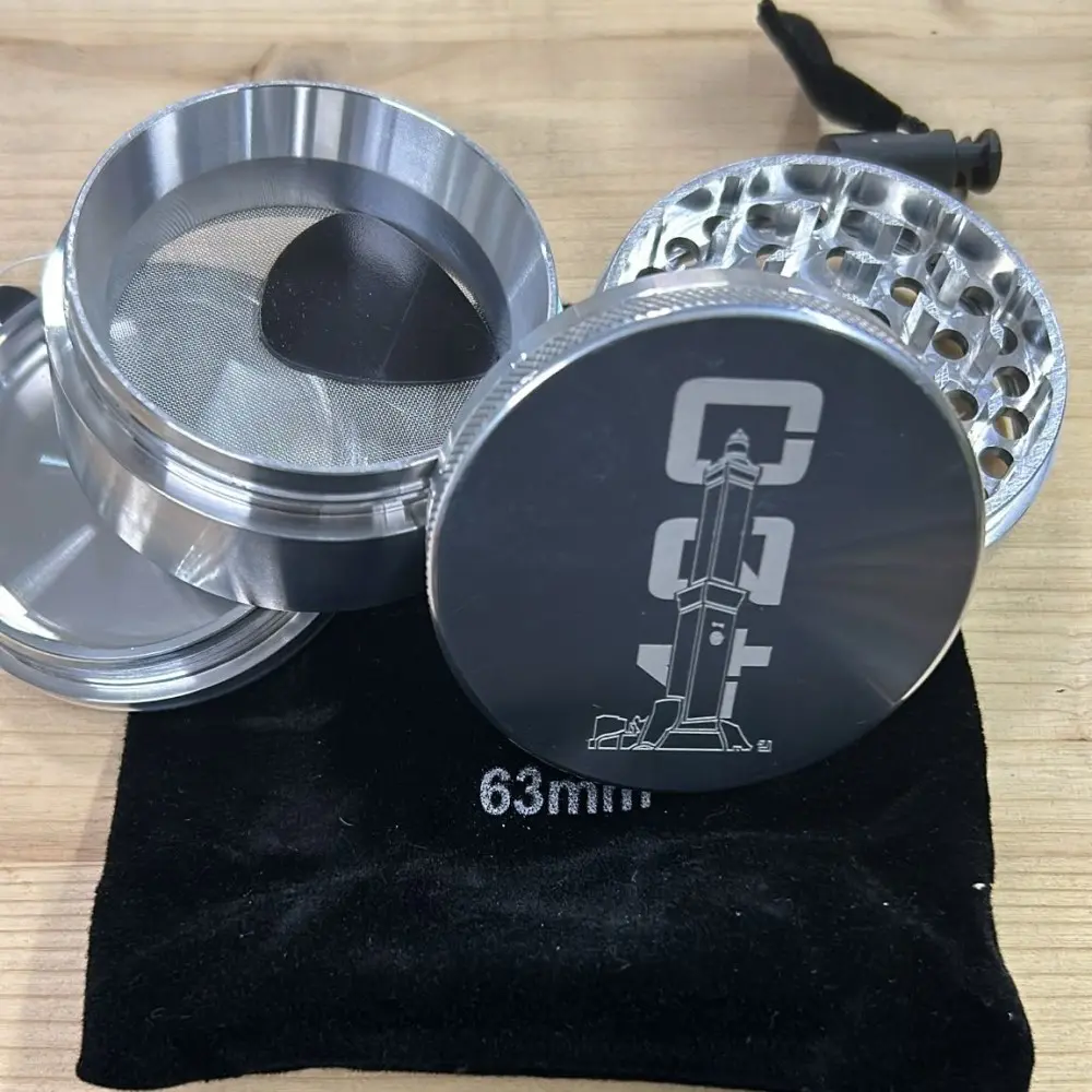 GRINDER 420 GENOVA LANTERNA IN ALLUMINIO 4 Parti Ø 63mm SILVER