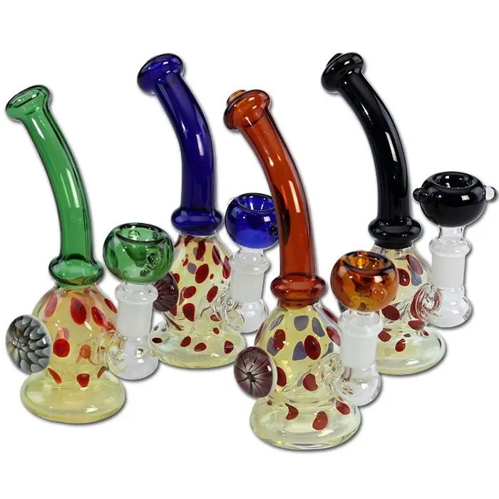 MINI BONG GLASS FLOWER MIX COLOUR 