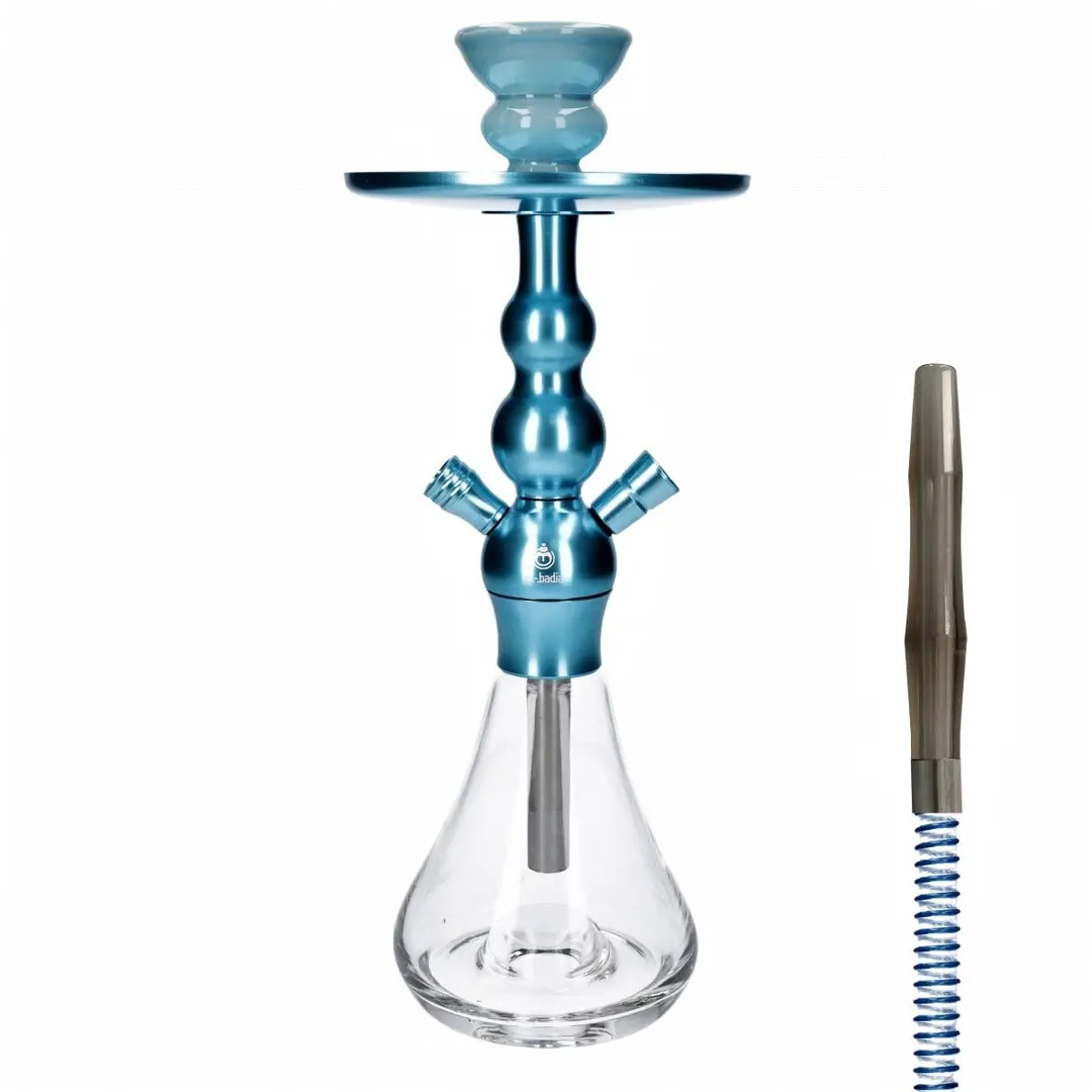 NARGHILÈ SHISHA CELESTE X3 CLICK AQUA 36 cm