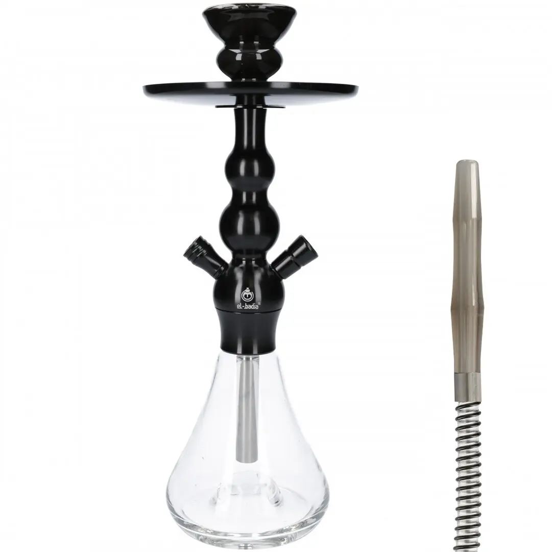 NARGHILÈ SHISHA CELESTE X3 CLICK BLACK 36 cm