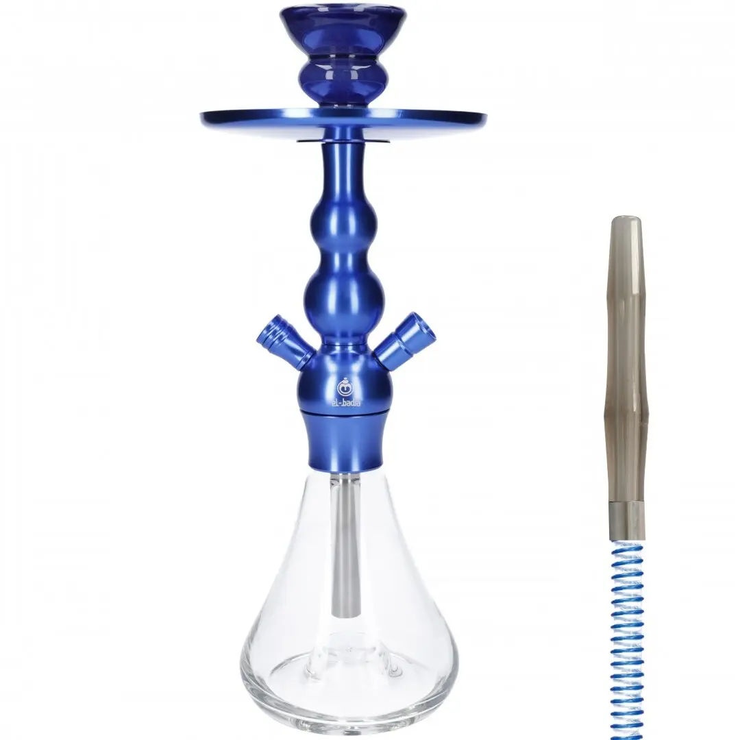 NARGHILÈ SHISHA CELESTE X3 CLICK BLUE 36 cm