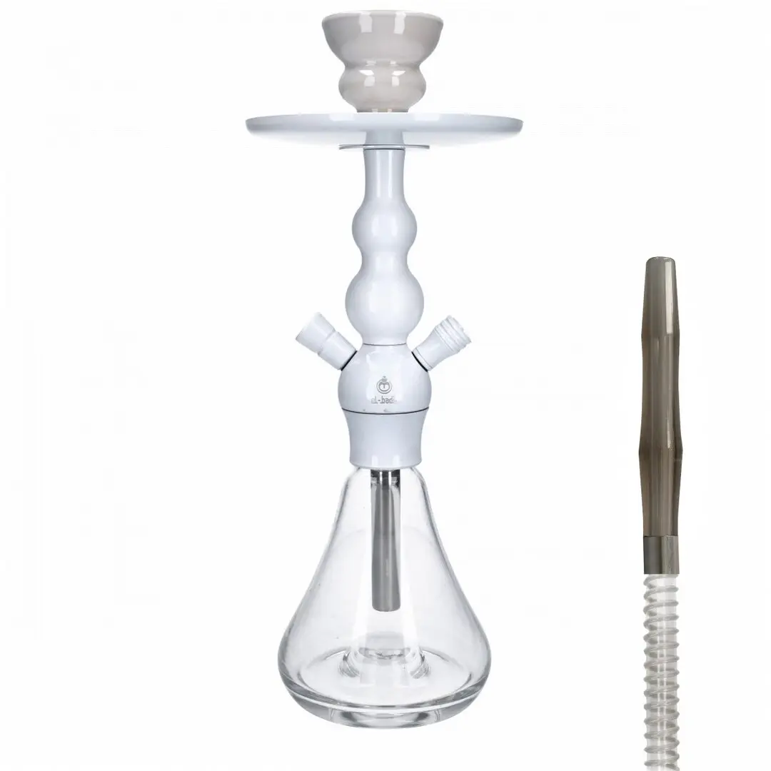 NARGHILÈ SHISHA CELESTE X3 CLICK WHITE 36 cm