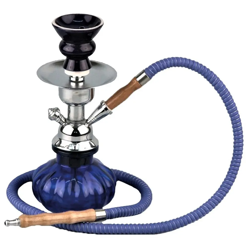 NARGHILÈ SHISHA SMALL BLU 1 TUBO 25 cm