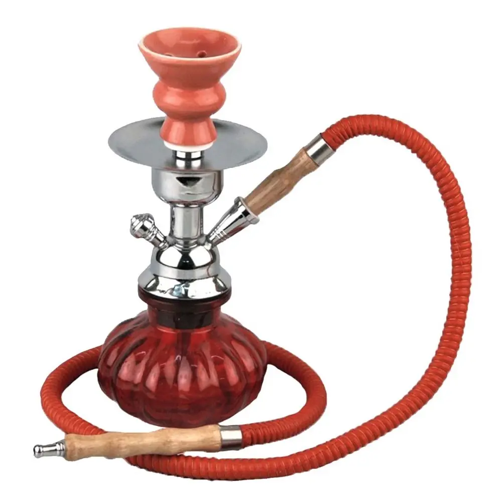 NARGHILÈ SHISHA SMALL ROSSO 1 TUBO 25 cm