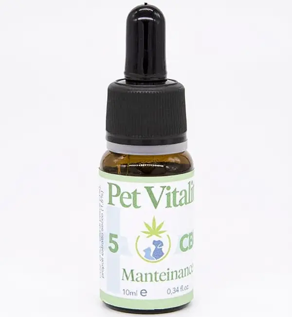 OLIO CON CBG AL  5% PER ANIMALE DOMESTICO AL FEGATO DI MERLUZZO Flacone da 10ml PET VITALITY