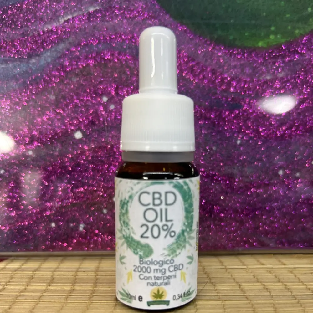 OLIO CON CBD AL 20% CON CERTIFICAZIONE COSMETICA Flacone da 10ml ERBA DI MARIA