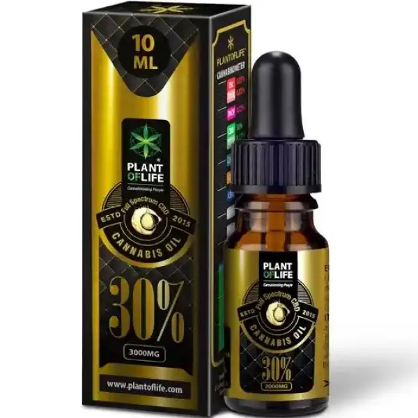 OLIO CON CBD AL 30% FULL SPECTRUM Flacone da 10ml PLANT OF LIFE