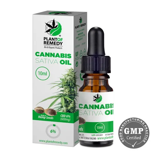 OLIO CON CBD AL  6% Flacone da 10ml PLANT OF REMEDY