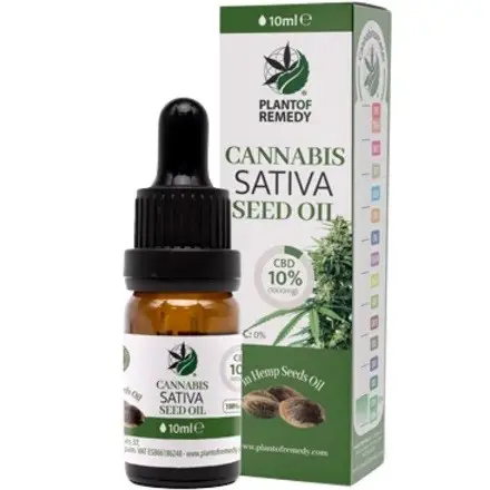 OLIO CON CBD AL 10% Flacone da 10ml PLANT OF REMEDY