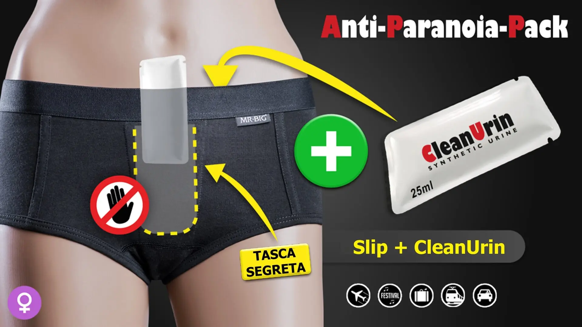 SLIP DONNA ANTI PARANOIA CLEANURIN