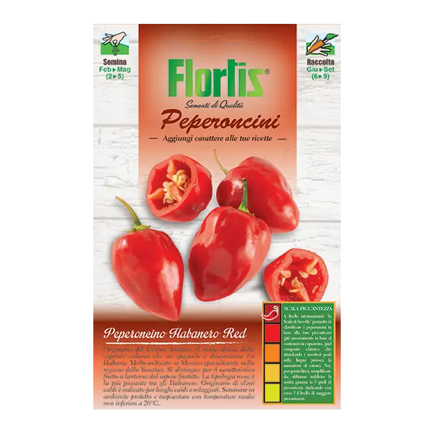 SEMI PEPERONCINI HABANERO RED FLORTIS