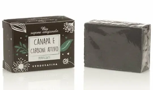 SAPONE BIO CONCENTRATO CANAPA E CARBONE VERDESATIVA