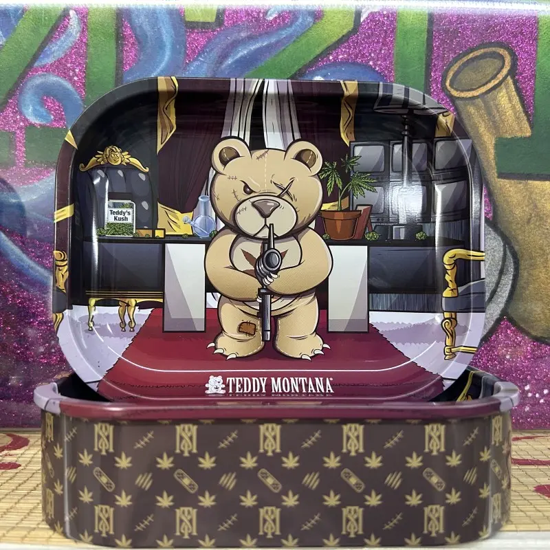 SCATOLA DI METALLO TEDDY MONTANA LF 18x14x5cm