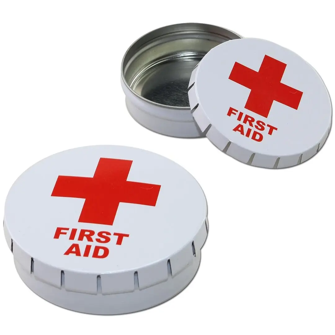 SCATOLETTA CLICKCLACK FIRST AID Ø 55mm BLACK LEAF 