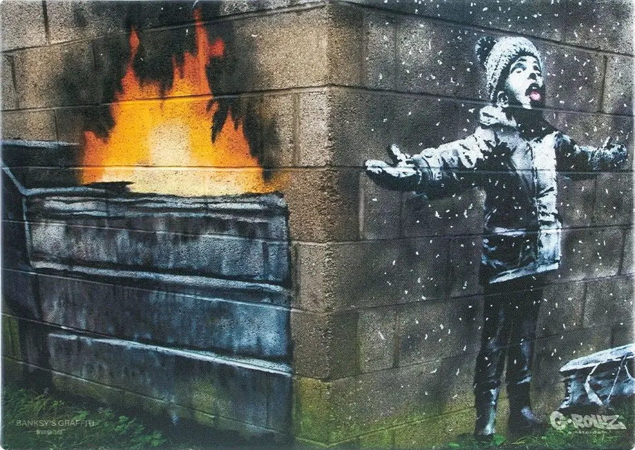 TELA SEASON'S GREATINGS BANKSY'S GRAFFITI G-ROLLZ