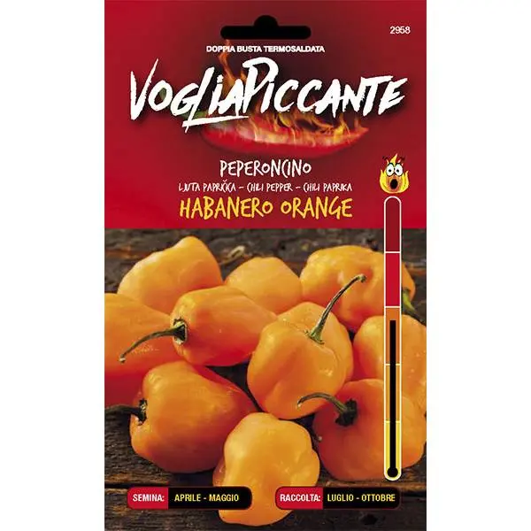 SEMI PEPERONCINI HABANERO ORANGE VOGLIAPICCANTE SEM. DOTTO