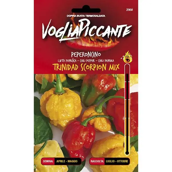 SEMI PEPERONCINI TRINIDAD SCORPION MIX VOGLIAPICCANTE SEM. DOTTO