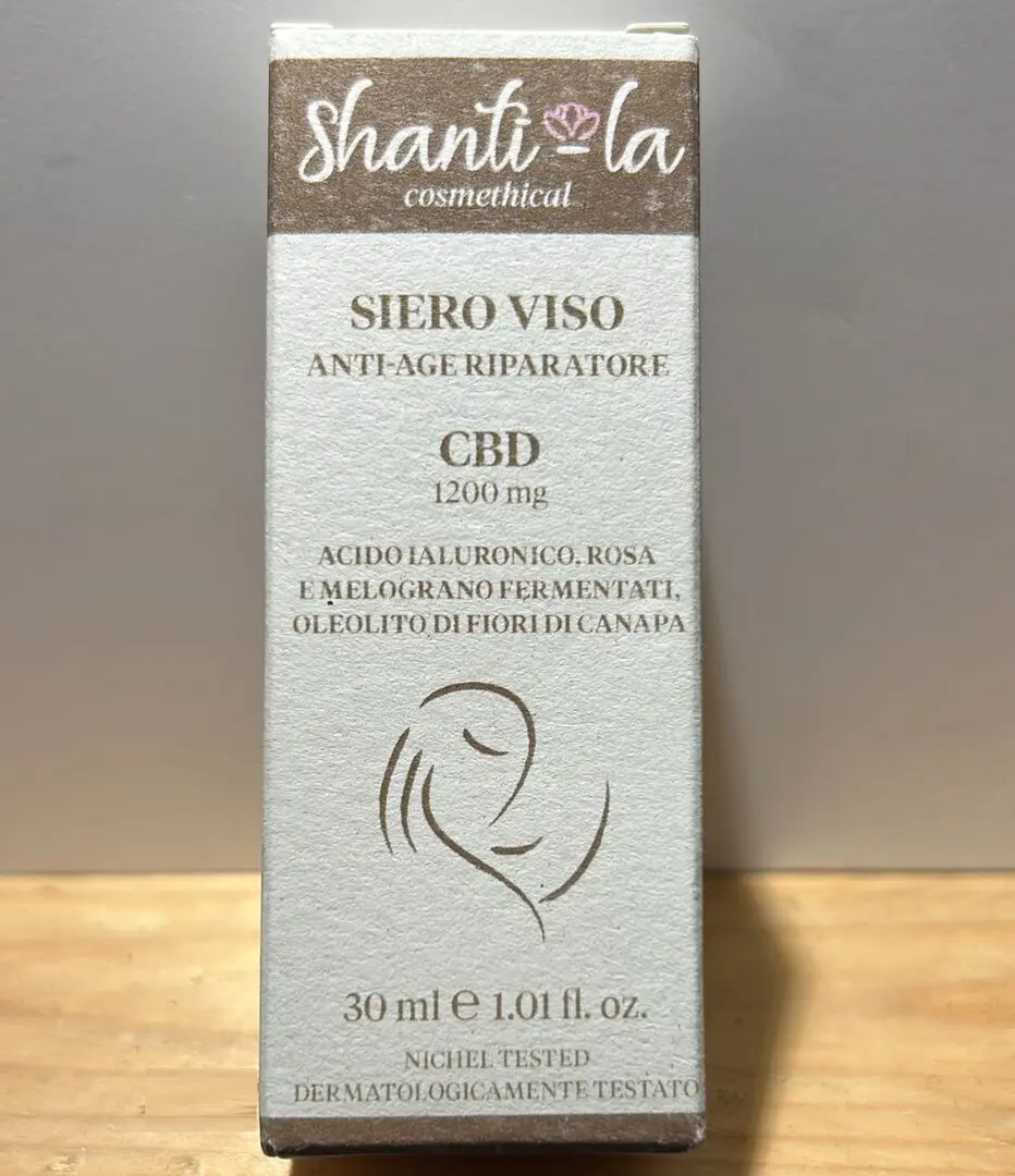 SIERO VISO RIPARATORE AD ALTA CONCENTRAZIONE DI CBD SHANTI LA