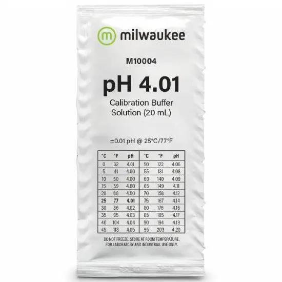 SOLUZIONE CALIBRAZIONE pH 4.01 20ml MILWAUKEE