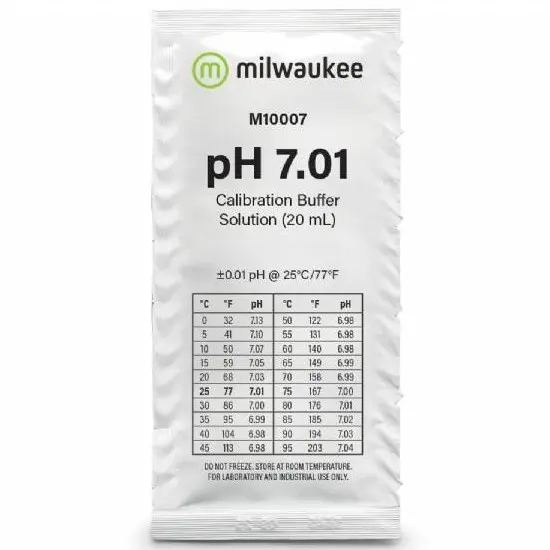 SOLUZIONE CALIBRAZIONE pH 7.01 20ml MILWAUKEE