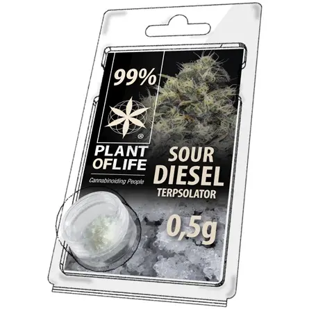 TERPSOLATOR 99% SOUR DIESEL 500mg PLANT OF LIFE